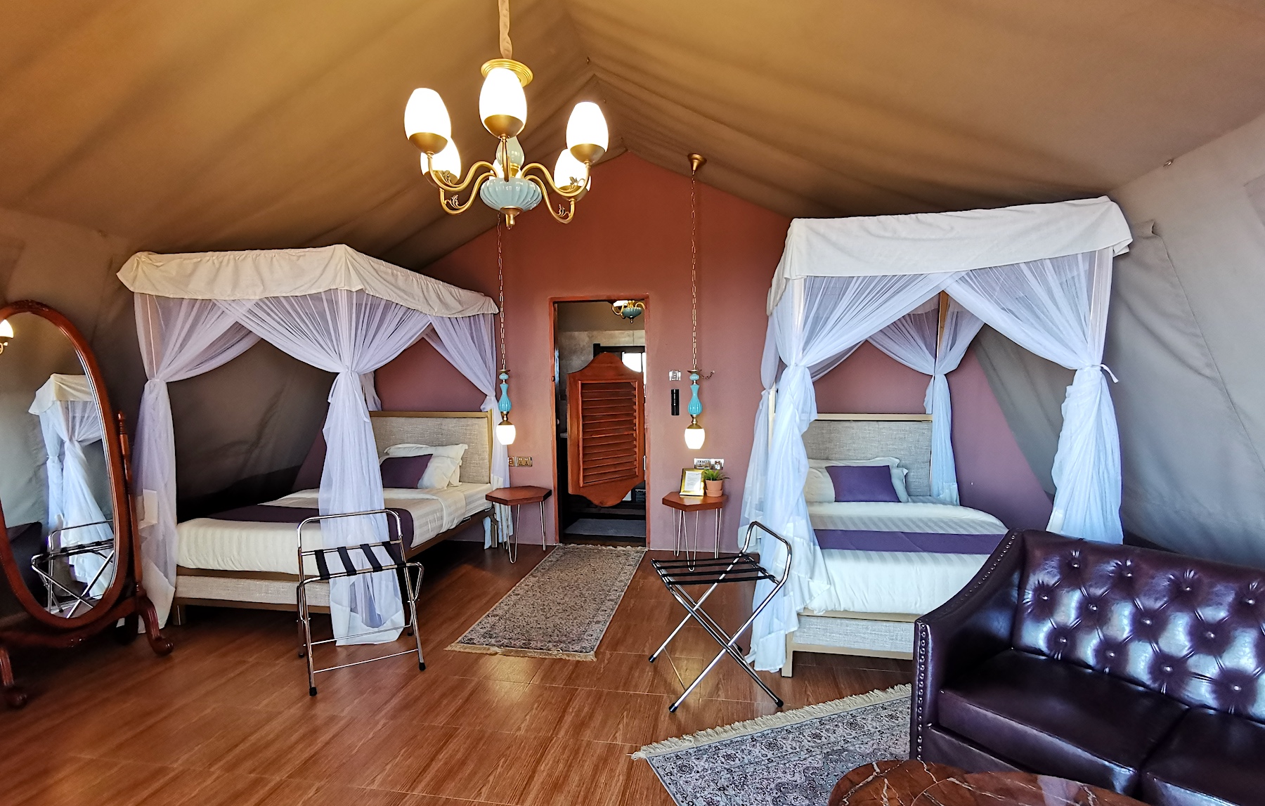 a Tented Camp & Lodging Site on a Safari Tour